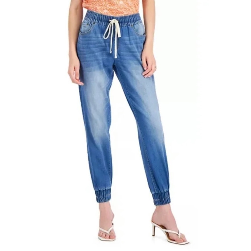 I.N.C. International Concepts High Rise Denim Jogger Pants
